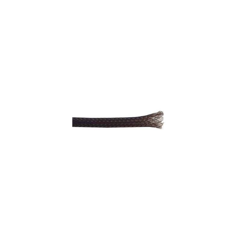 ABS6BLKCL 6mm 2 x 1m Black Braided Sleeving & Grommet