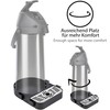 ONVAYA® Airpot Pump Jug, Insulated Flask, Drinks Dispenser, Matte Stainless
