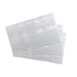 EXHIVIT Perchas Adhesivas, Colas De Pato, 1.000 Piezas C-61