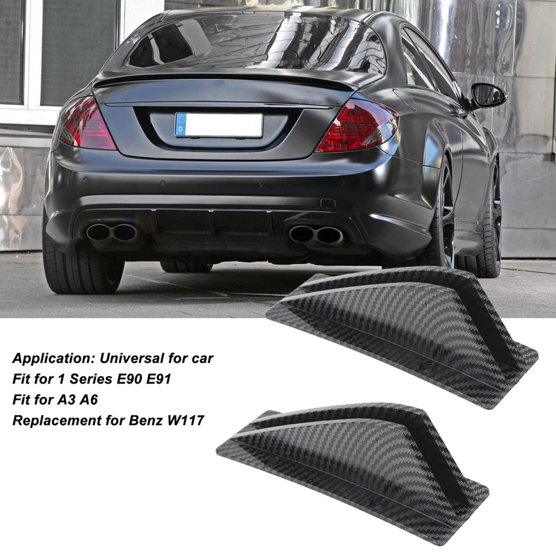 4PCS Car Rear Lower Spoiler Sporty Universal Rear Bumper Chassis
