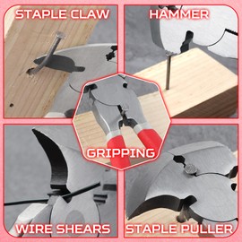 SPEEDWOX Fencing Pliers, Fence Pliers, Hammer Pliers, Hammer, Cut, Twist, Pull, Multi-functional Fence Pliers, Fence Construction, Dedicated Tools, Essential Fence Maintenance, Fence Tool, Hammer