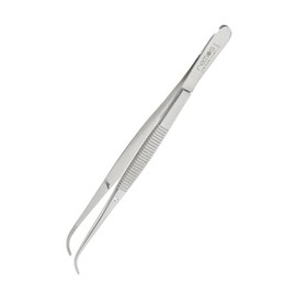 REMOS Tweezers Curved, Stainless, Length 12.5 cm
