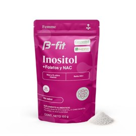 Myo Inositol y D-Chiro-Inositol 40:1 en Polvo con Folatos y NAC 150g - Ácido Fólico - Antioxidante, Vitaminas Mujer - Suplemento Alimenticio para Muje