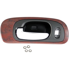 Dorman 82094 Front Driver Side Interior Door Handle Compatible with Select Chrysler Models, Chrome Lever; Carbon Fiber Housing