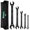 TIWINTUL 4-in-1 Super-Thin Open End Wrench Set, 5-Piece, 20 Sizes,