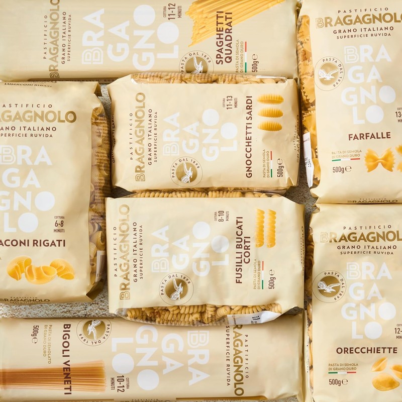 Pastificio Bragagnolo, Spaghettoni 805 Bronze-Drawn, 100% Italian Pasta, Made with