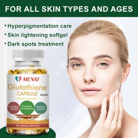 MENXI Skin Whitening with L-Glutathione Dark Spot Brightening Capsules Highest Potency