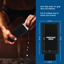 QualityPerfection Can Cooler Sleeves (2 Units) 16 oz Neoprene Blank Beer Coolers Thick Fabric Tall Beer Collapsible Drink Coolies, Thermocoolers 16 ounce Tall Boy Can Coolie (Camo Forest)