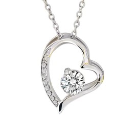 Everwish Creations Forever Love Necklace | Sterling Silver Pendant Necklace for Women | Minimalist Forever Love Necklace | Adjustable Chain | Gift for Women | Pack of 1