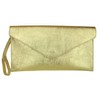 Girly HandBags Genuine Italian Suede Leather Envelope Clutch Bag Envelope