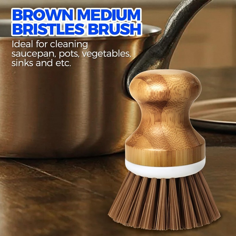 Holikme Kitchen Brush, Vegetable Brush, Mushroom and Vegetable Cleaning Brush