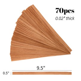 70 Pieces Spanish Cedar Cigar Lighters - Premium Wood Spills Strips Sticks for Lighting Cigars and Pipes, Humidor Accessories for Cigar Boxes, Trays, Jars, and Cases (0.02" Thick)