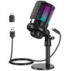 NJSJ USB Condenser Microphone Black PC Easy Operation Distribution Microphone