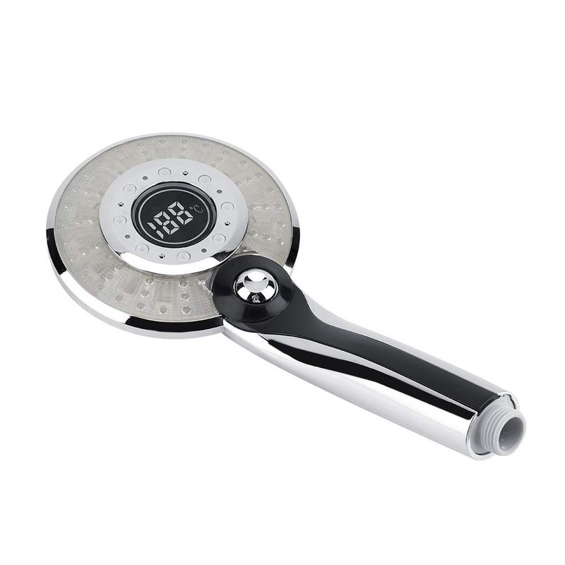 CYTGOUPER LED Duschkopf, 3 Farben Brausekopf Dusche Mit LED Temperaturkontrolle,