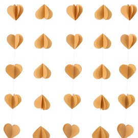 4 Pack Heart Garland Recycled Books Vintage Pages Garland Newspaper Bunting Party Holiday Christmas Strand String Banner Wedding Decorate (Heart)