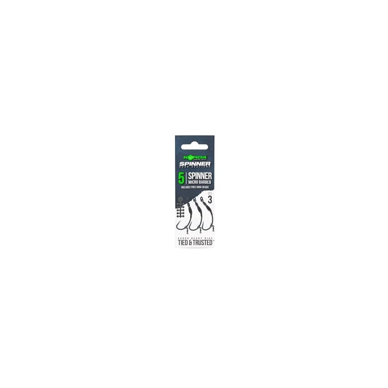 Korda Ready Tied Spinner Hook Sections 4 Micro Barbed |