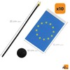 AZ FLAG Pack of 10 Mini Table Flags Europe 15