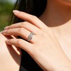 Sumeror Eternity Diamond Ring for Women - 925 Sterling Silver