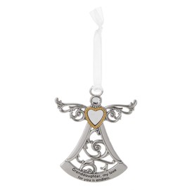 Ganz ER64490 Granddaughter, My Love for You is Endless Ornament, 3.06-inch Height, Metal, Silver and Gold