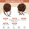 SARLA 2PCS Messy Bun Hair Pieces for Women Wavy Curly