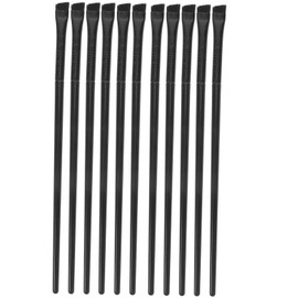 Minkissy 12pcs Makeup Brush Set Angled Eyeliner Brow Eye Shadow Foundation Brush Beauty Tool