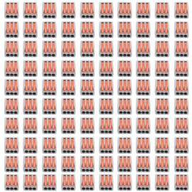 100Pcs Push Wire Wiring Connector Quick Connect Line Terminal Blocks Parallel DevicePCT‑213