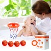 MARPPY Bath Toys, Bathtub Basketball Hoop for Toddlers Kids, Boys