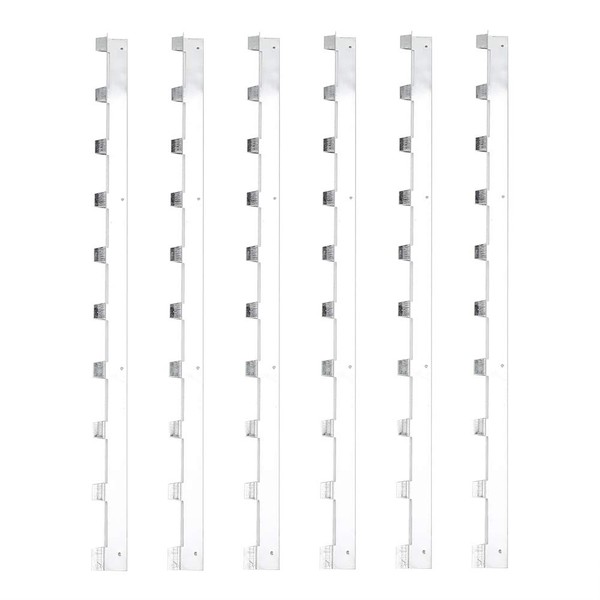 6Pcs Beehive Frame Spacers, 14.57In Metal Beehive Frame Strips Spacers