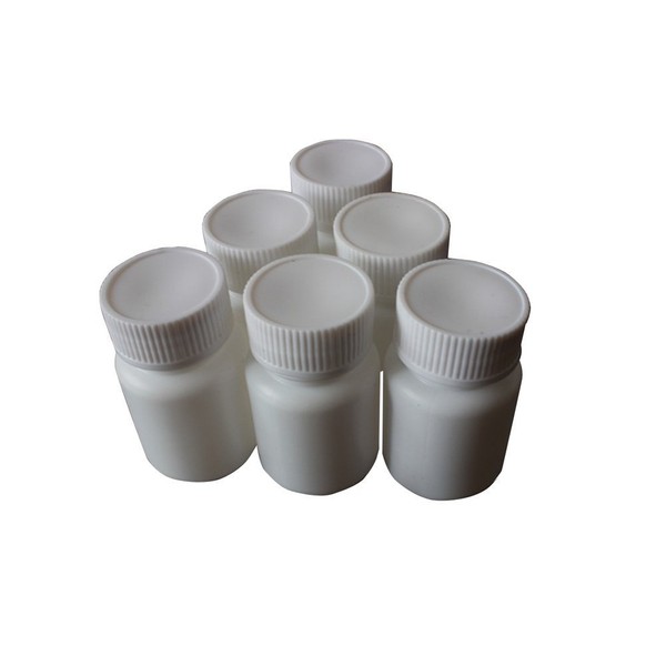 24pcs Empty Portable Plastic Powder Bottles Container Holder Case White (20ml)