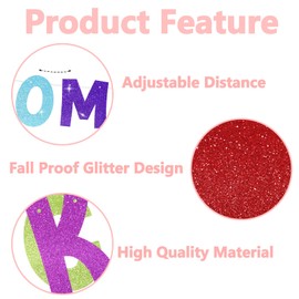 DAJISI Welcome Back Banner, Colorful Glitter welcome banner welcome back decorations for First Day of School Welcome Back Party Hanging Banner for Retirement Rehabilitation