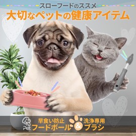 (B-Bloom Veterinarian Recommendation with Cleaning Brush) Prevention for Fast Eating Dishes, Dogs, Food Bowl, Cats, Rice Plate (Light Green)