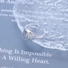 Iaceble Minimalist Silver Seashell Ring Adjustable Shell Open Ring Metal