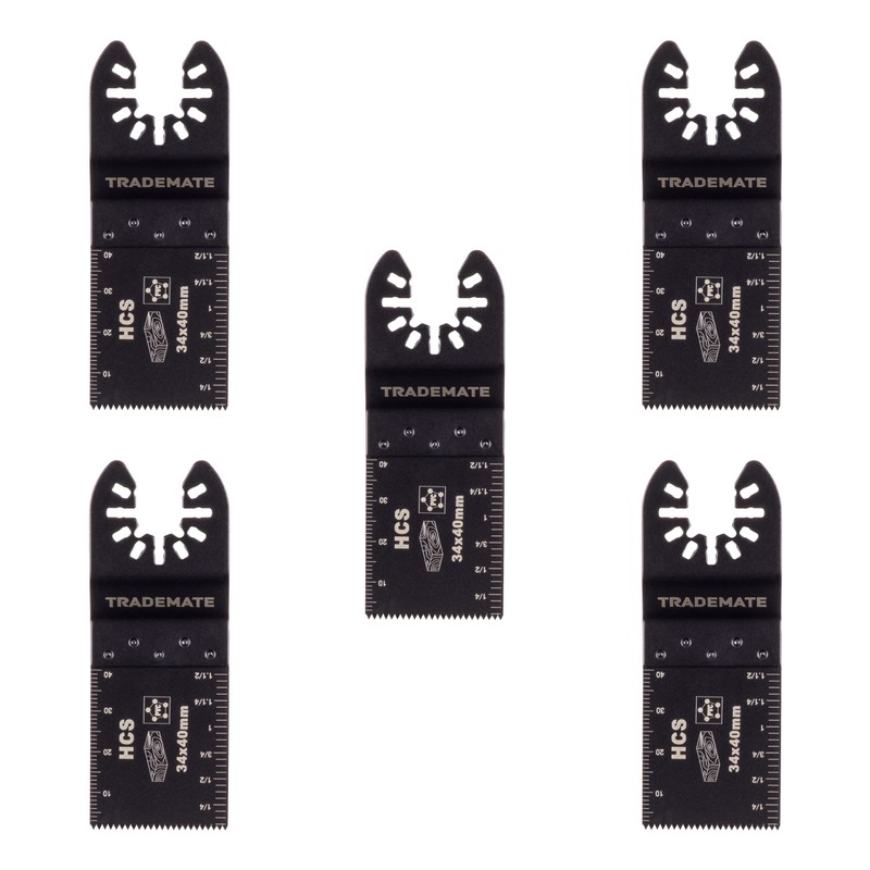 TRADEMATE Multitool Blades 5 Pack Japanese Steel Blade - Universal
