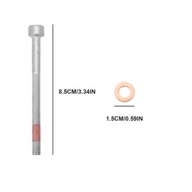 Konuooer 6 x Fuel Injector Copper Sealing Ring + 6 x Injector Holder 6110170060 for W203 W204 W169 W164 W212 W211 Sprinter W906 Vito Viano A0009902907 Injectors Copper Sealing Rings