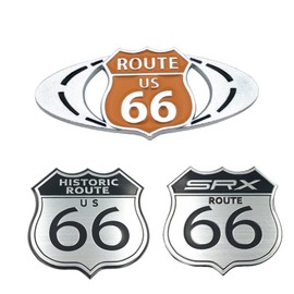 Saki&Masa Emblem Route 66 Sticker Car Motorcycle Retro Decal Route 66 Set of 3