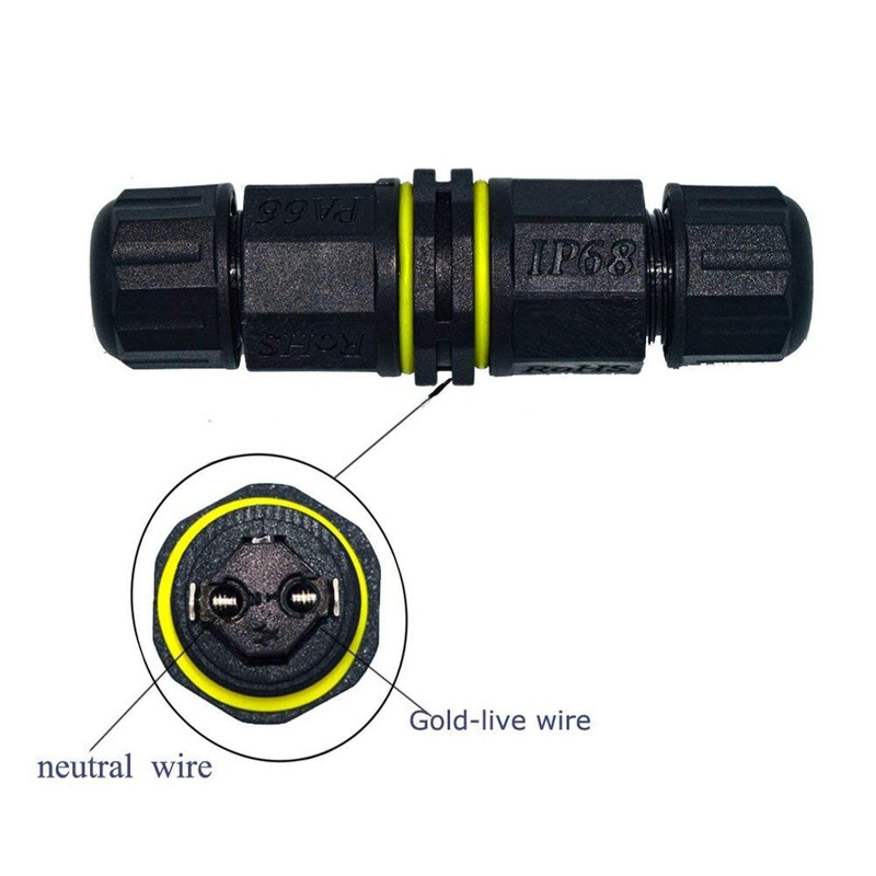 ILSSLI Junction Box Outdoor Waterproof IP68 Electrical Cable Connector 2
