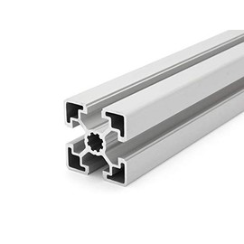 Aluminium Profile 45 x 45 L B-Type Nut 10 (Light), Silver Anodised Aluminium Profile 45 x 45 mm Aluminium Profile 45 x 45 Mounting System Profile Standard Length 400 mm