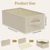 ENUMAIL Collapsible Fabric Storage Boxes,Linen Fabric Cube Organizer Baskets,Storage Bins