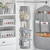 mDesign Hanging Storage for Gift Wrapping - Rotating Wrapping Paper