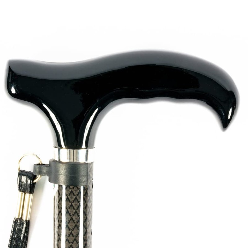 Ultralight All Carbon Compact Folding Telescopic Cane/Black PC03