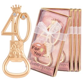 Orlabno 12 Pack 40th Birthday & Anniversary Bottle Opener Set - Bulk Party Favors for Guests, Wedding or Theme Party Decorations, 40 Year Souvenir Gifts for Men Women