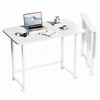 Serxis Folding Desk,Not Require Assembly,Small Foldable Desk 31.5" for Small
