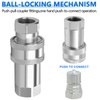 Cplbrb 1/4" Ag ISO 7241-A Hydraulic Quick Connect Tractor Couplers