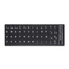 2 PCS Spanish Keyboard Stickers with Non-Transparent Black Background &