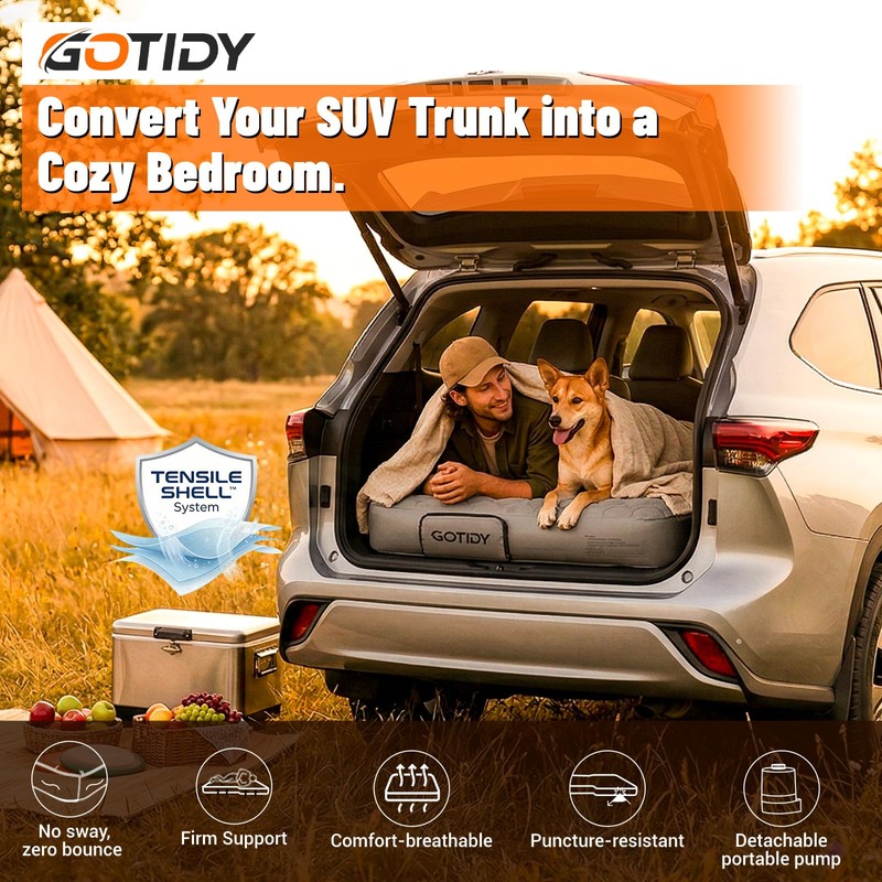 SUV Air Mattress,TENSILE SHELL Extra Sturdy & Comfortable, SUV Mattress