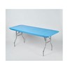 Kwik-Covers 30" x 96" Light Blue Fitted Table Cover -