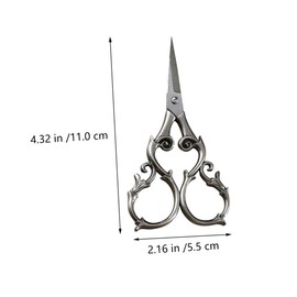 Operitacx 1 Stück Kürbisblumenschere Arbeitssparende Schneiderschere Mehrzweckschere Nähwerkzeug Fadenschere Haushaltsschere Kleiderschere Diy Schere Nähen Stoffschere Grey Rostfreier Stahl
