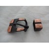 Weaver Leather Punchy Brown Iron Copper Square Heel Buckle Loop