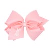 Wee Ones Girls' Easter Embellished Grosgrain Bow with Moonstitch Edge