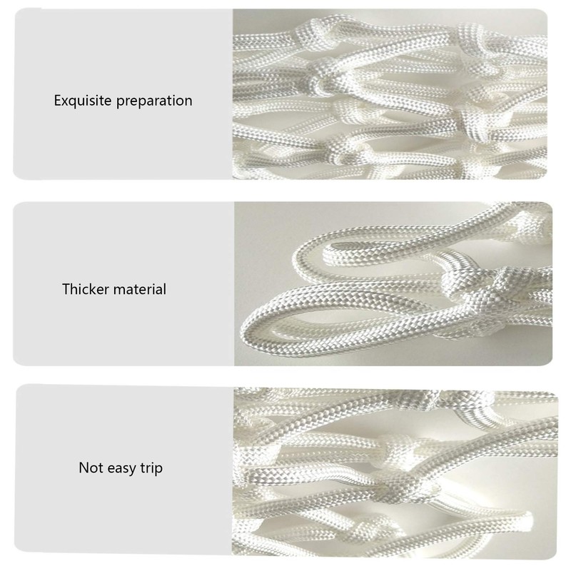 Basketball Net 1 Pack White 12 Loops Netting Replacement Thicker